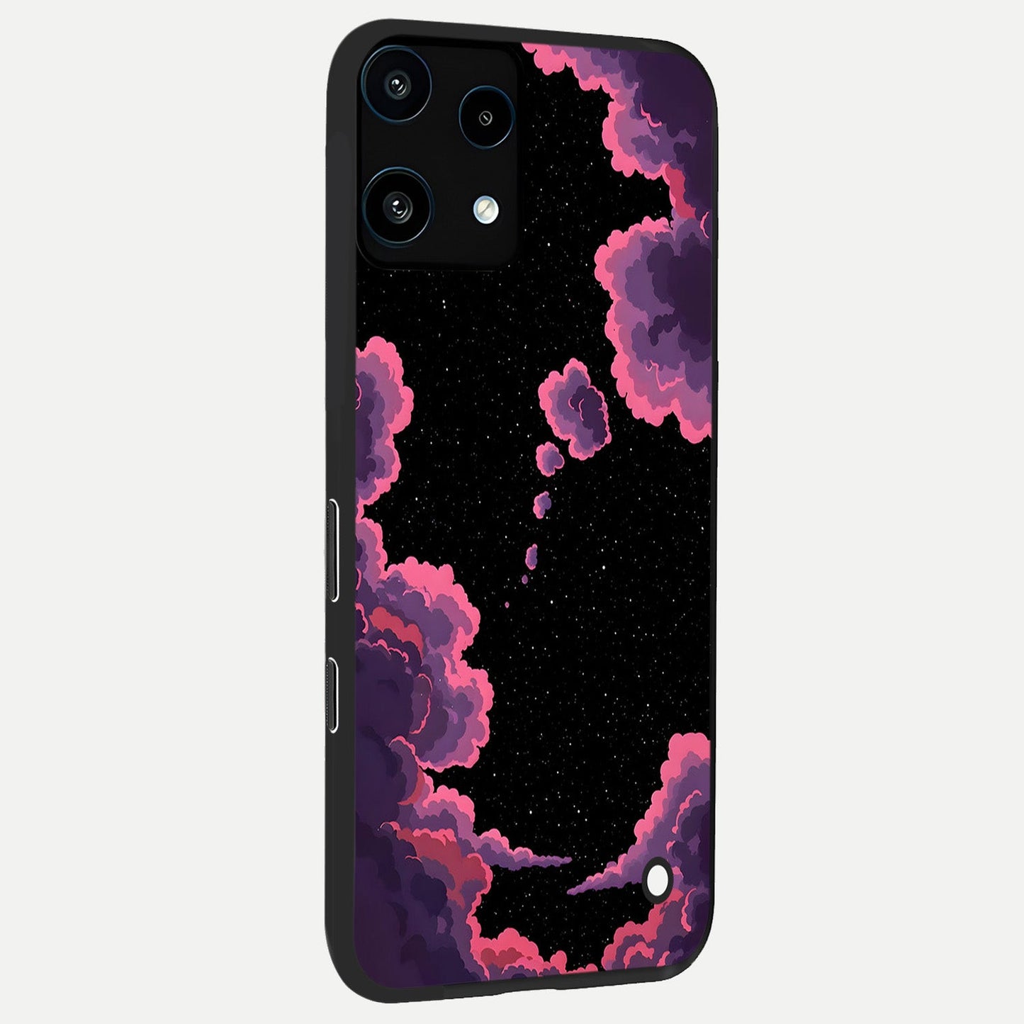  Cosmic Cloud Journey back cover For Nothing Phone 3A Lite slim fit glass case with vibrant aesthetic design
