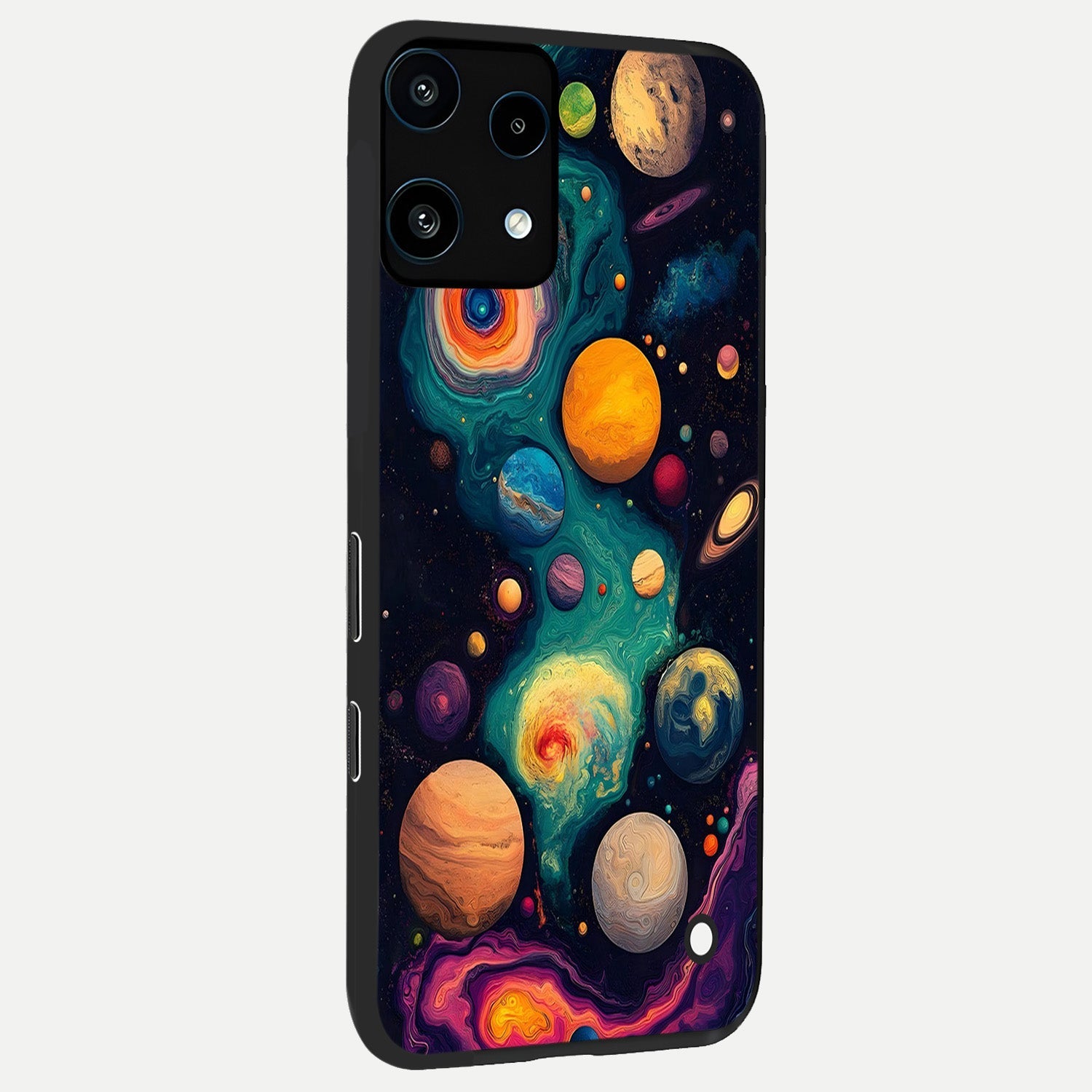  Cosmic Planet Journey back cover For Nothing Phone 3A Lite slim fit glass case with vibrant aesthetic design