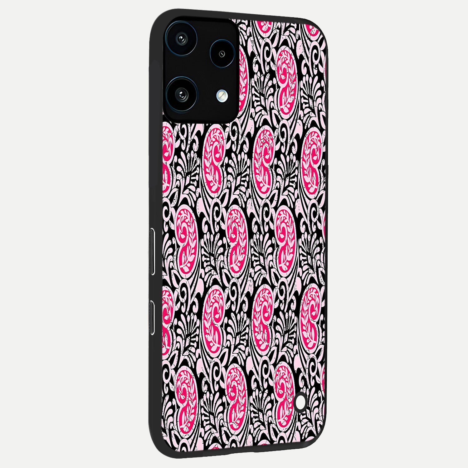  Crimson Paisley Charm back cover For Nothing Phone 3A Lite slim fit glass case with vibrant aesthetic design