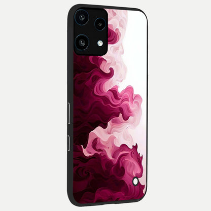  Crimson Wave Flow back cover For Nothing Phone 3A Lite slim fit glass case with vibrant aesthetic design