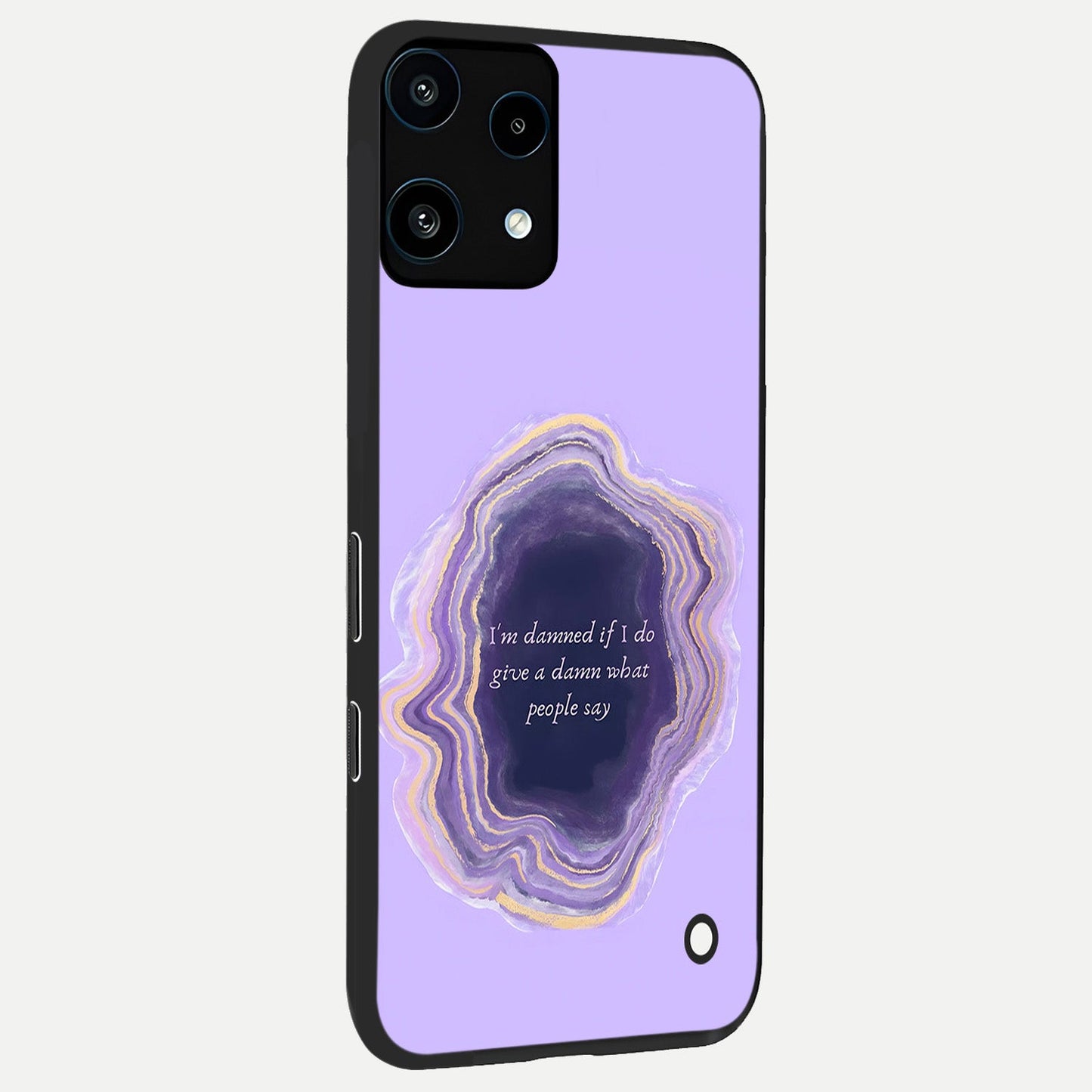  Damned People Quote back cover For Nothing Phone 3A Lite slim fit glass case with vibrant aesthetic design