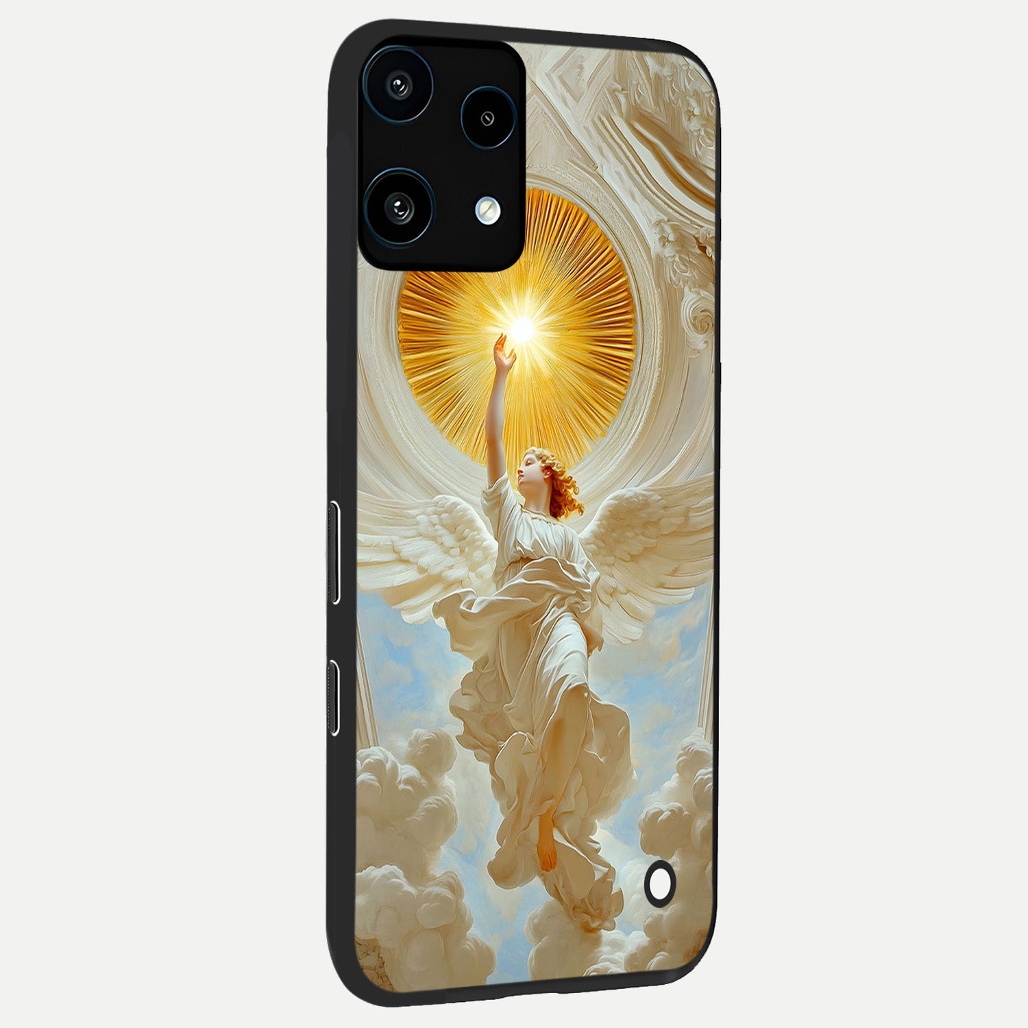  Divine Light Angel back cover For Nothing Phone 3A Lite slim fit glass case with vibrant aesthetic design