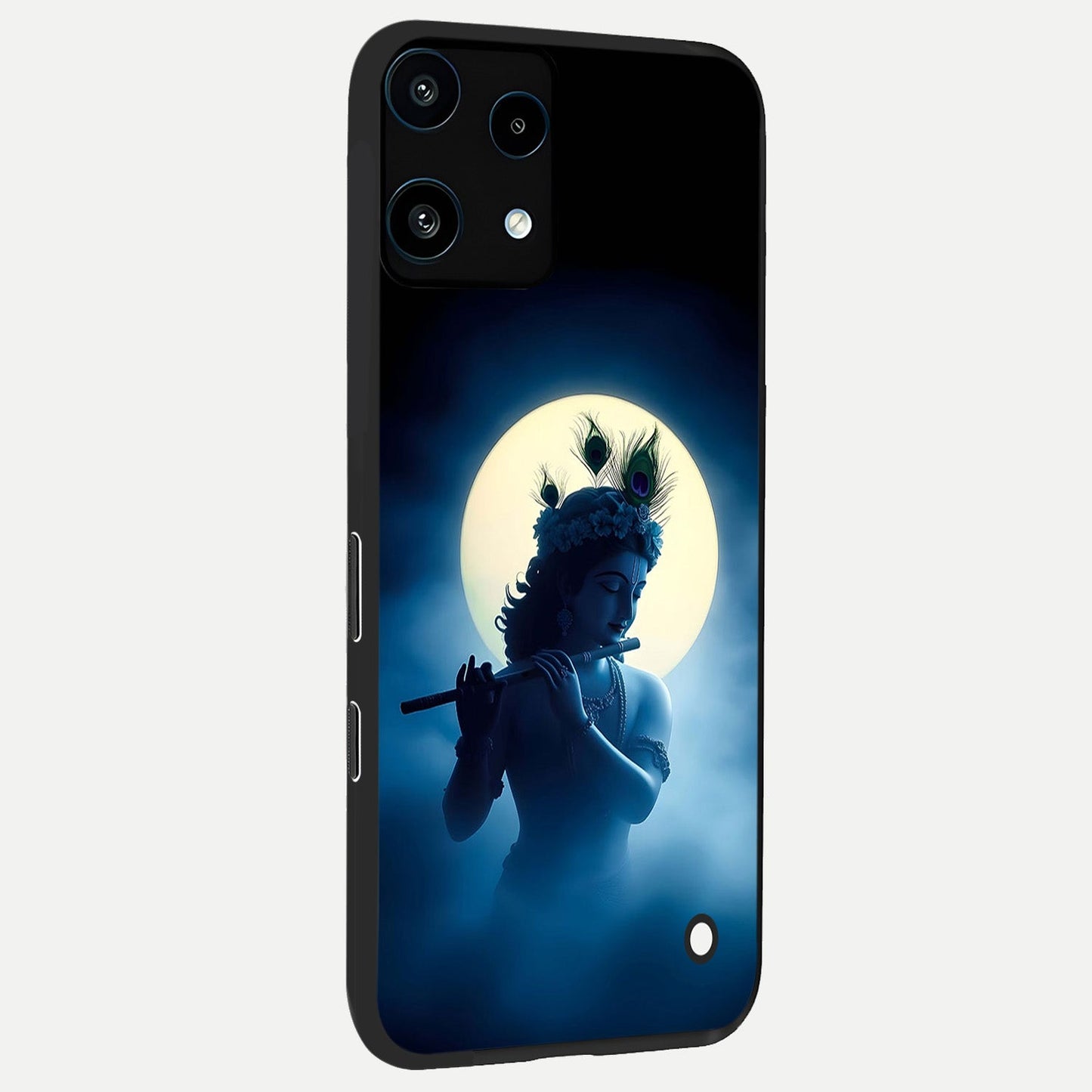  Divine Moon Flute back cover For Nothing Phone 3A Lite slim fit glass case with vibrant aesthetic design
