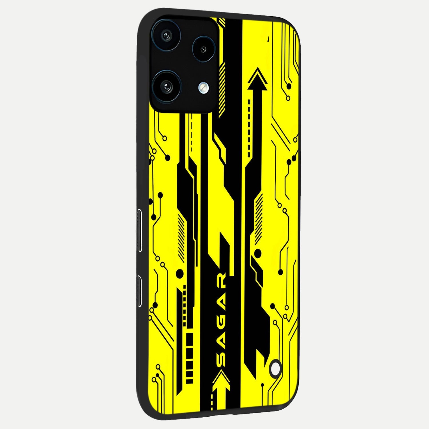  Electric Pulse CYBERPUNK Custom Name back cover For Nothing Phone 3A Lite slim fit glass case with vibrant aesthetic design