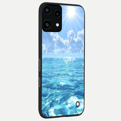  Endless Ocean Horizon back cover For Nothing Phone 3A Lite slim fit glass case with vibrant aesthetic design