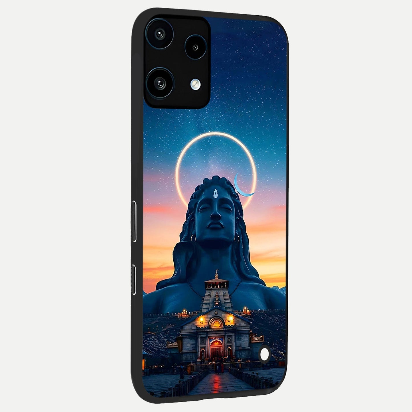  Eternal Shiva Aura back cover For Nothing Phone 3A Lite slim fit glass case with vibrant aesthetic design