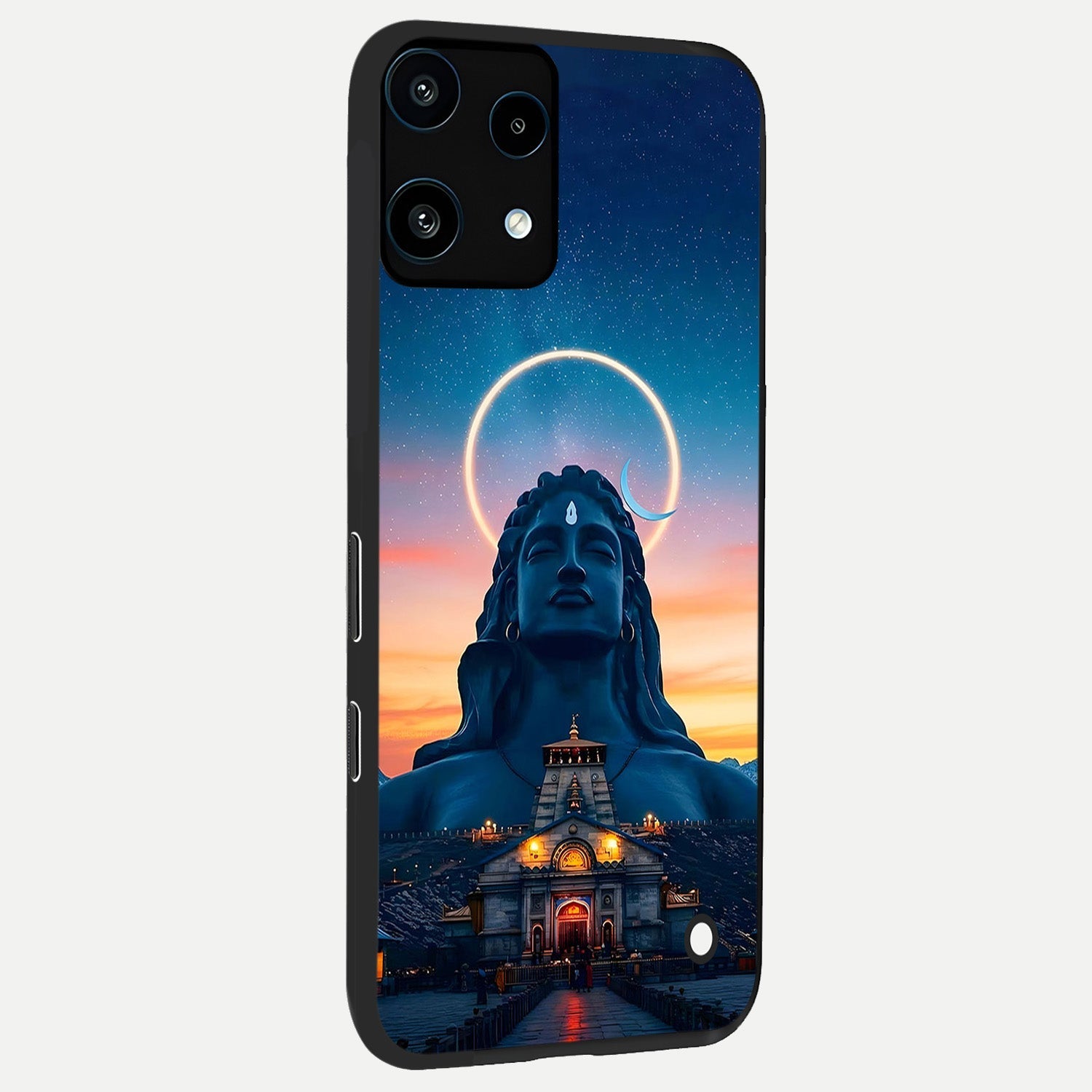  Eternal Shiva Aura back cover For Nothing Phone 3A Lite slim fit glass case with vibrant aesthetic design