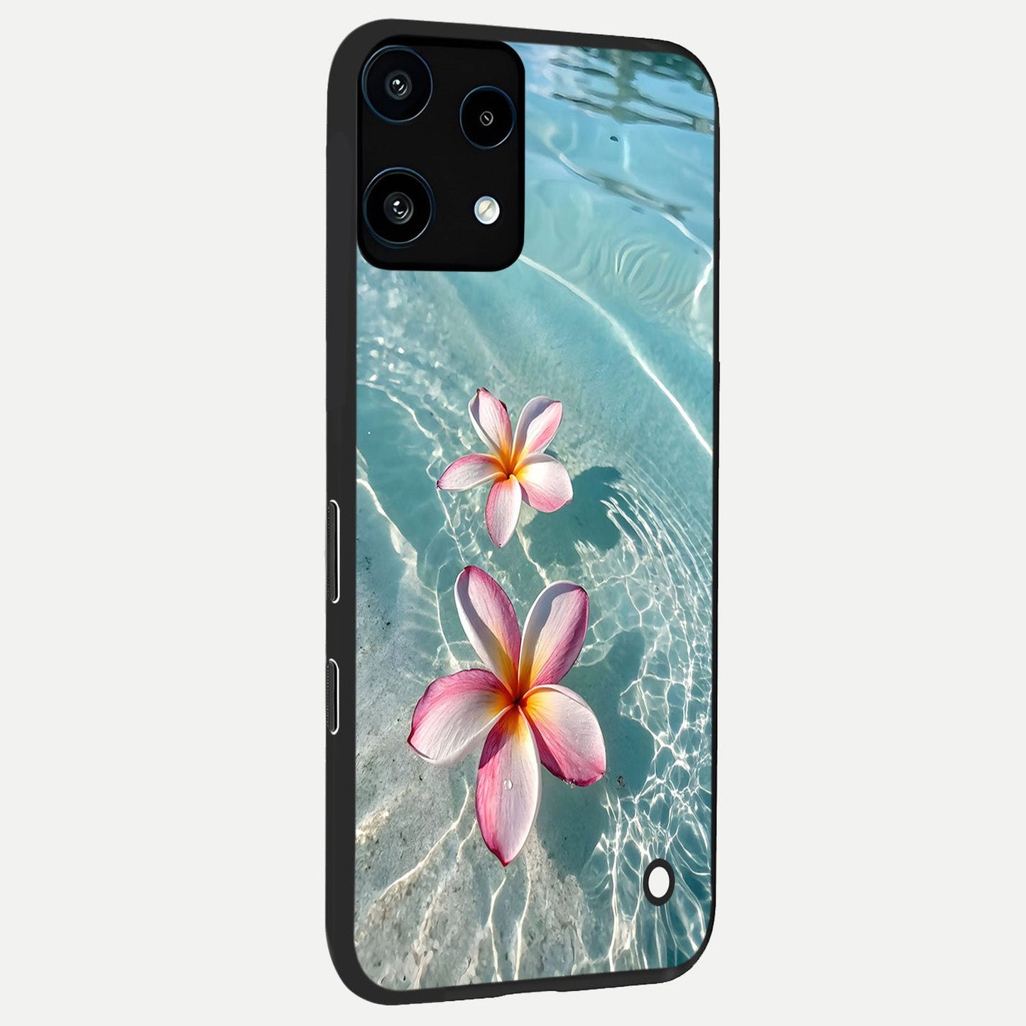  Floating Bloom Bliss back cover For Nothing Phone 3A Lite slim fit glass case with vibrant aesthetic design