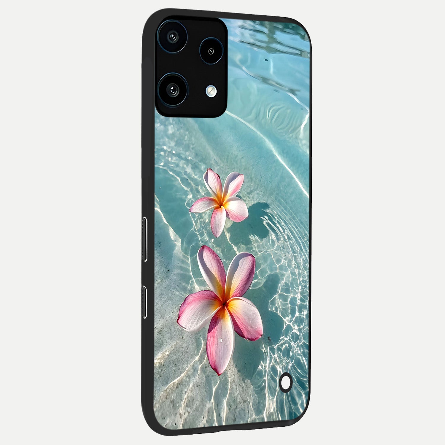  Floating Bloom Bliss back cover For Nothing Phone 3A Lite slim fit glass case with vibrant aesthetic design
