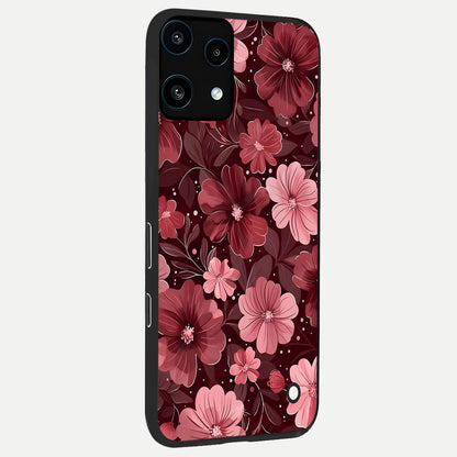  Flower Blush Bloom back cover For Nothing Phone 3A Lite slim fit glass case with vibrant aesthetic design