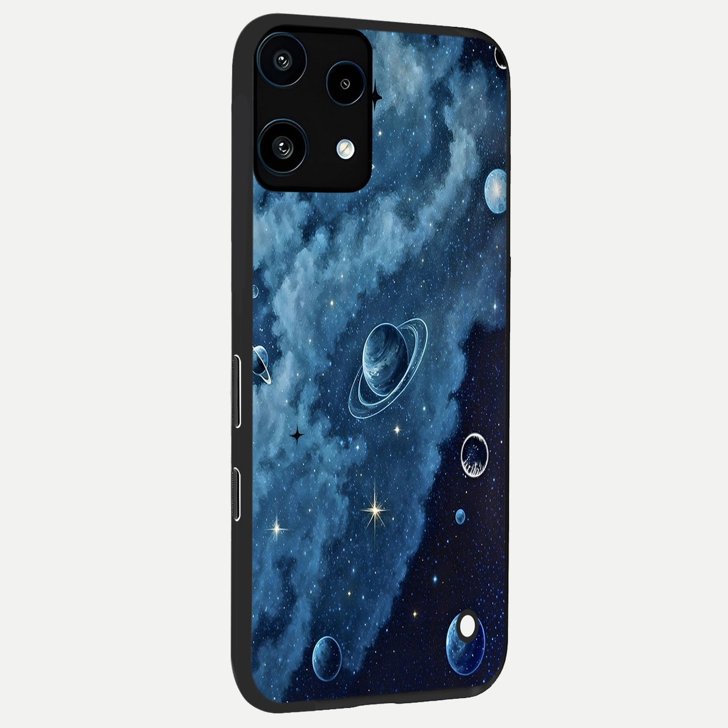  Galaxy Dream Space back cover For Nothing Phone 3A Lite slim fit glass case with vibrant aesthetic design