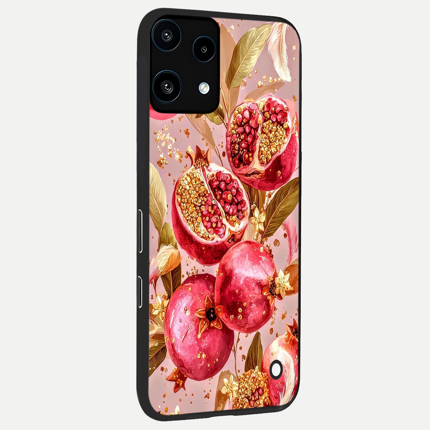  Golden Bloom Glow back cover For Nothing Phone 3A Lite slim fit glass case with vibrant aesthetic design
