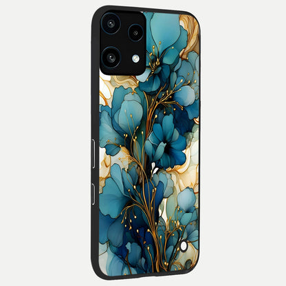  Golden Bloom Symphony back cover For Nothing Phone 3A Lite slim fit glass case with vibrant aesthetic design