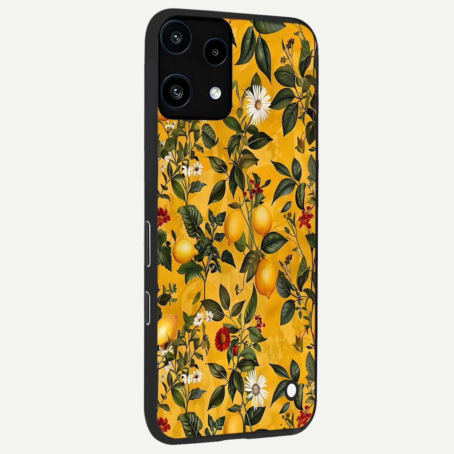  Golden Lemon Field back cover For Nothing Phone 3A Lite slim fit glass case with vibrant aesthetic design