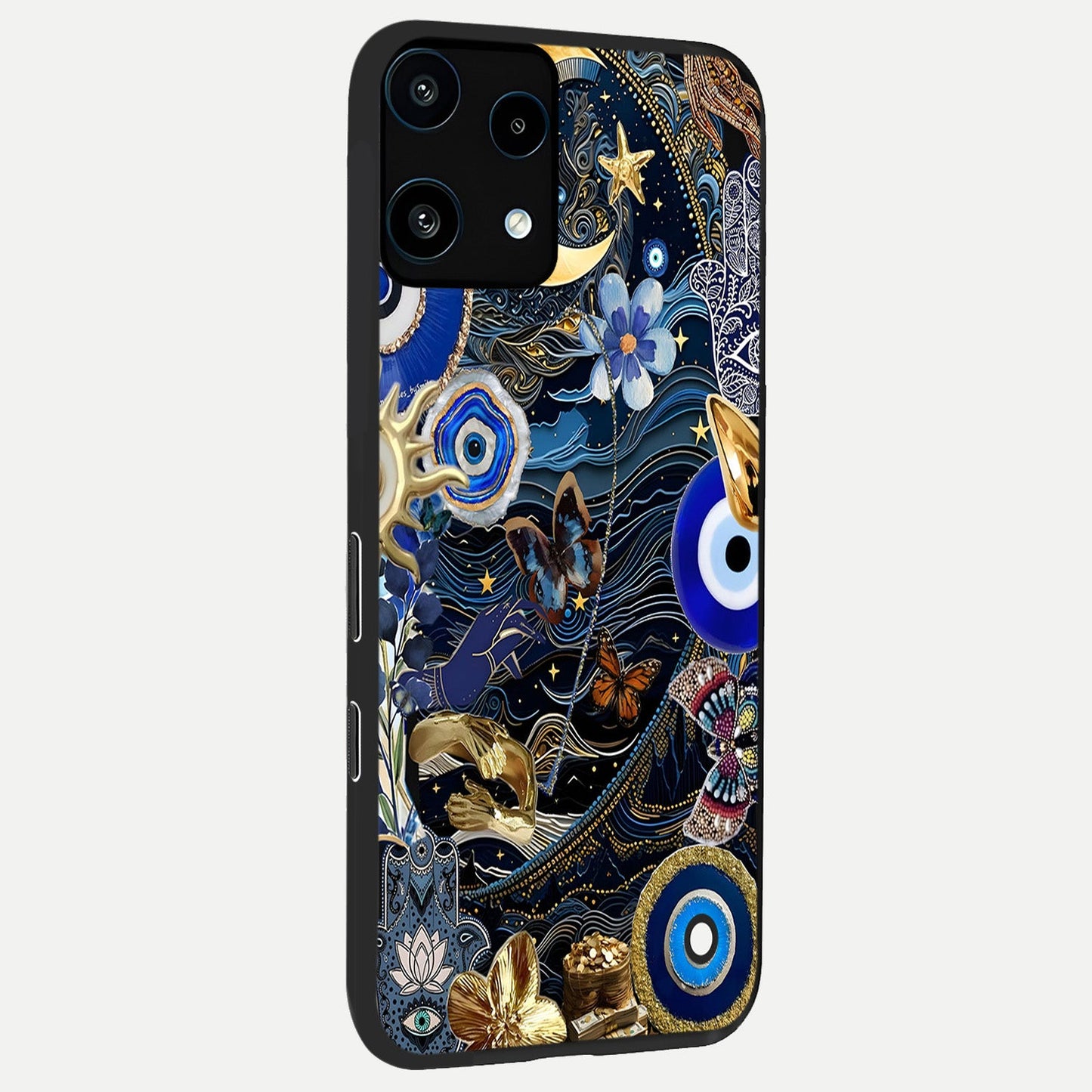  Golden Moon Magic back cover For Nothing Phone 3A Lite slim fit glass case with vibrant aesthetic design
