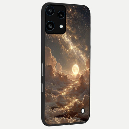  Golden Sky Dream back cover For Nothing Phone 3A Lite slim fit glass case with vibrant aesthetic design