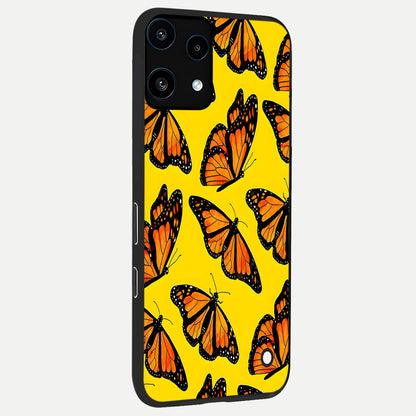  Golden Wing Flight back cover For Nothing Phone 3A Lite slim fit glass case with vibrant aesthetic design
