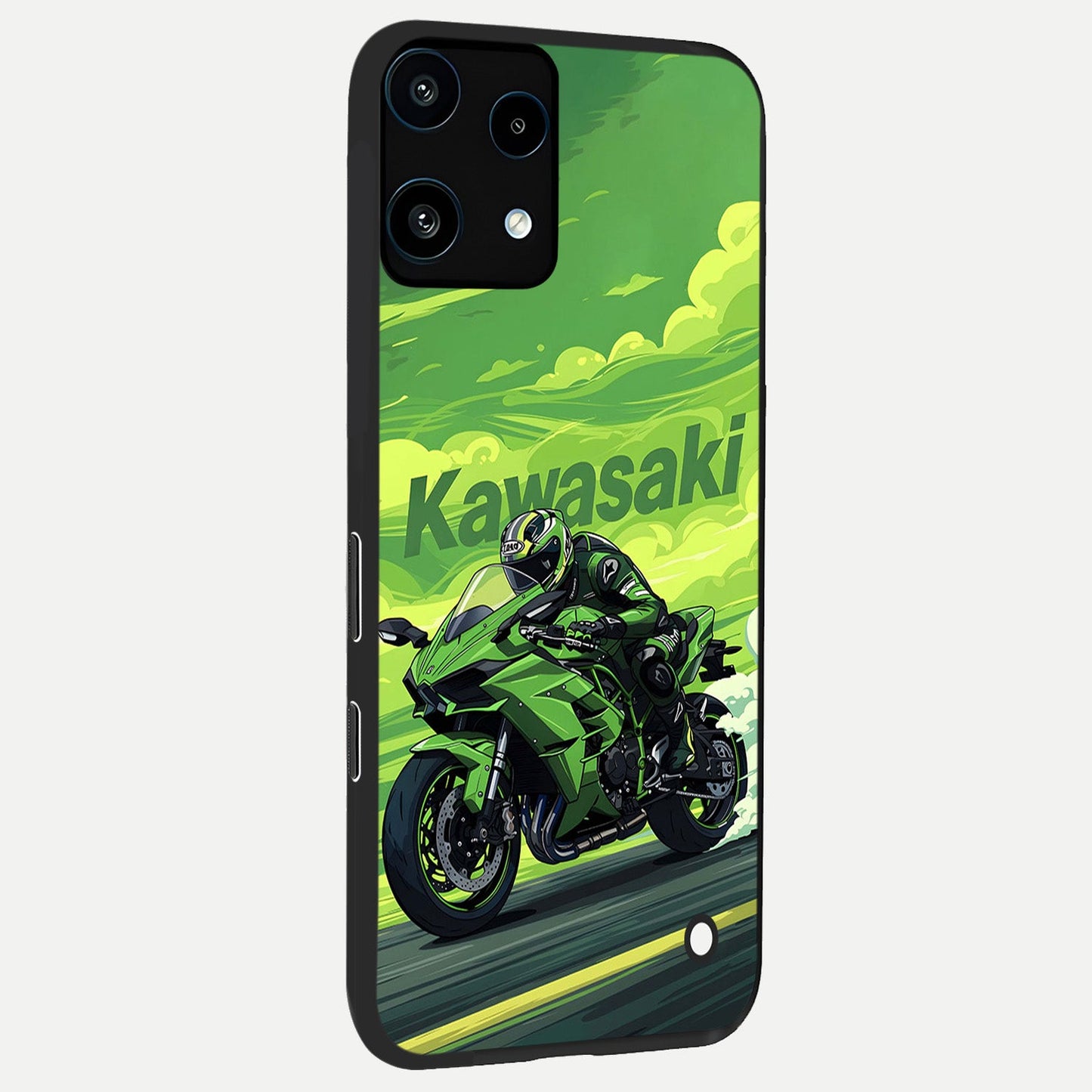  Greenery Sky back cover For Nothing Phone 3A Lite slim fit glass case with vibrant aesthetic design