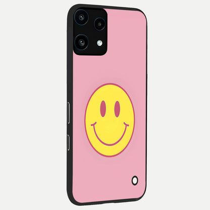 Happy Pink Mood back cover For Nothing Phone 3A Lite slim fit glass case with vibrant aesthetic design