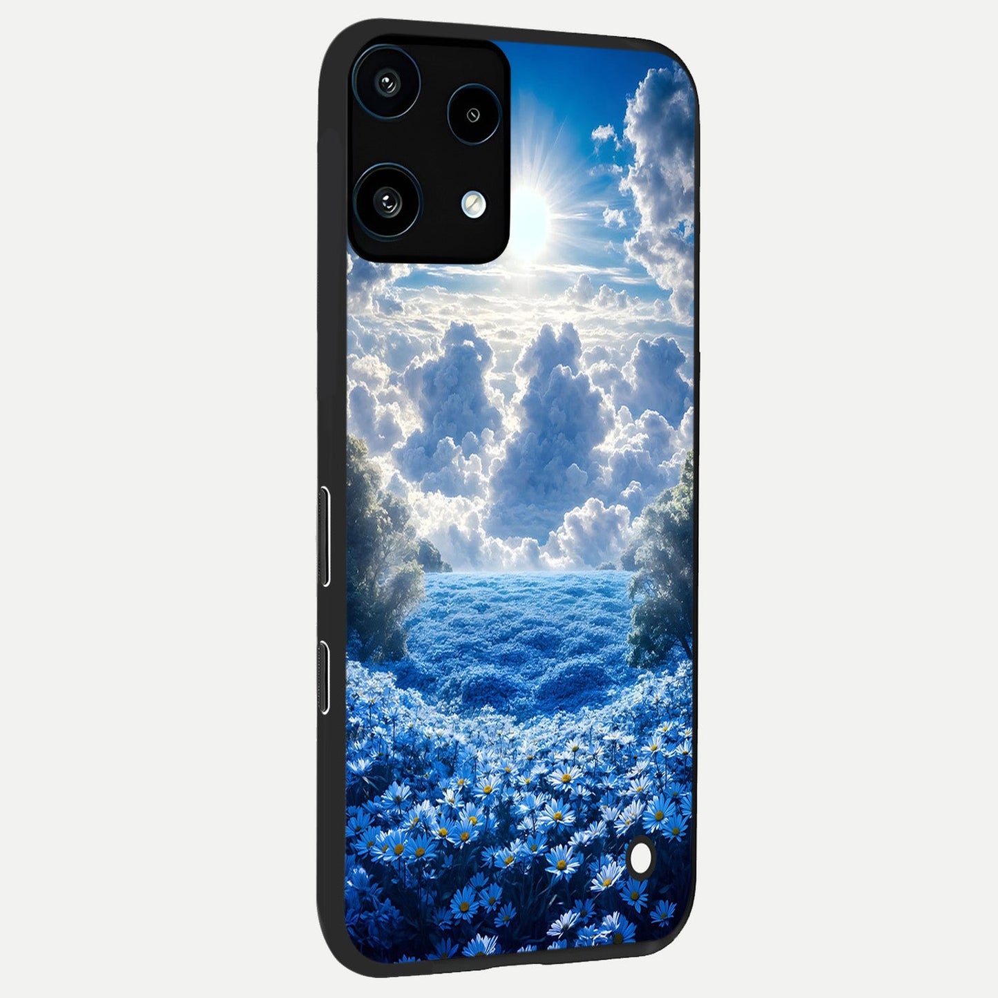  Heavenly Daisy Horizon back cover For Nothing Phone 3A Lite slim fit glass case with vibrant aesthetic design