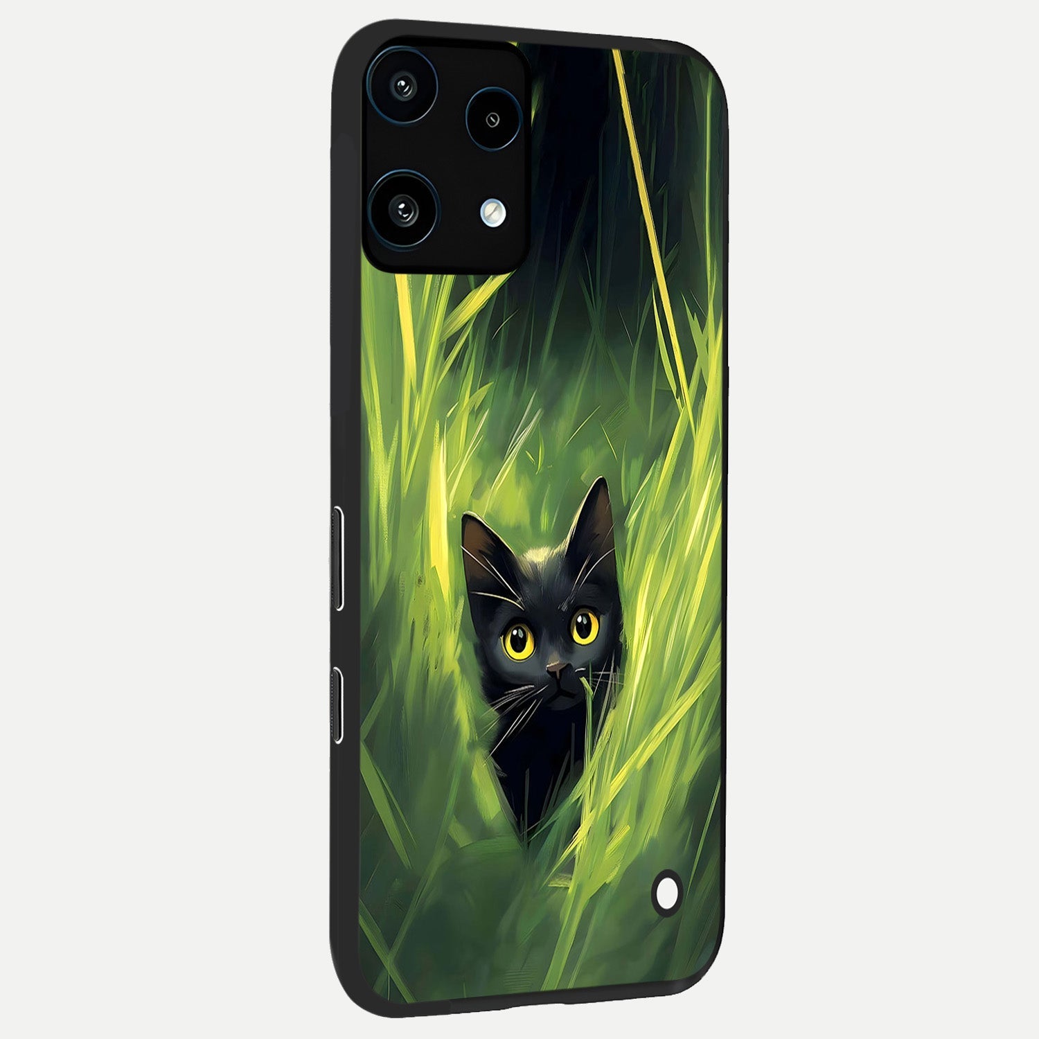  Hidden Cat Whisper back cover For Nothing Phone 3A Lite slim fit glass case with vibrant aesthetic design