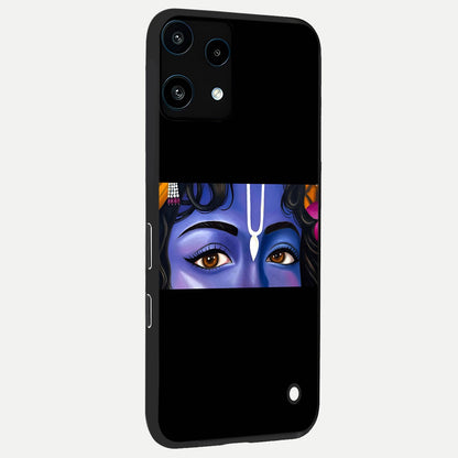  Krishna Eye back cover For Nothing Phone 3A Lite slim fit glass case with vibrant aesthetic design