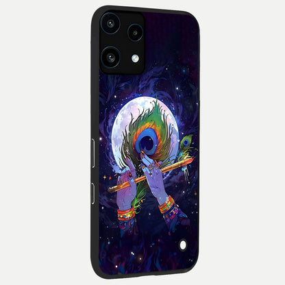  Krishna Hands Art back cover For Nothing Phone 3A Lite slim fit glass case with vibrant aesthetic design