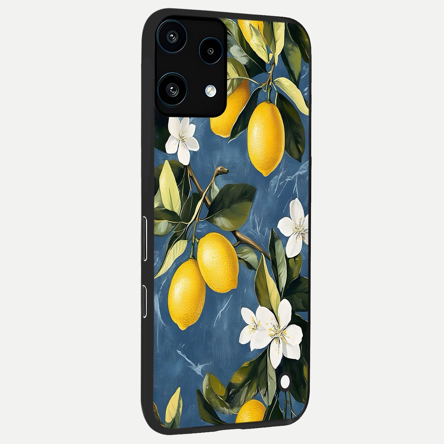  Lemon Dream Garden back cover For Nothing Phone 3A Lite slim fit glass case with vibrant aesthetic design