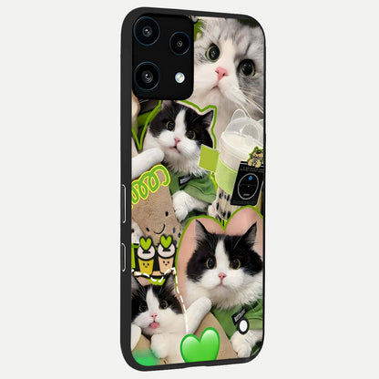  Matcha Cats Mood back cover For Nothing Phone 3A Lite slim fit glass case with vibrant aesthetic design