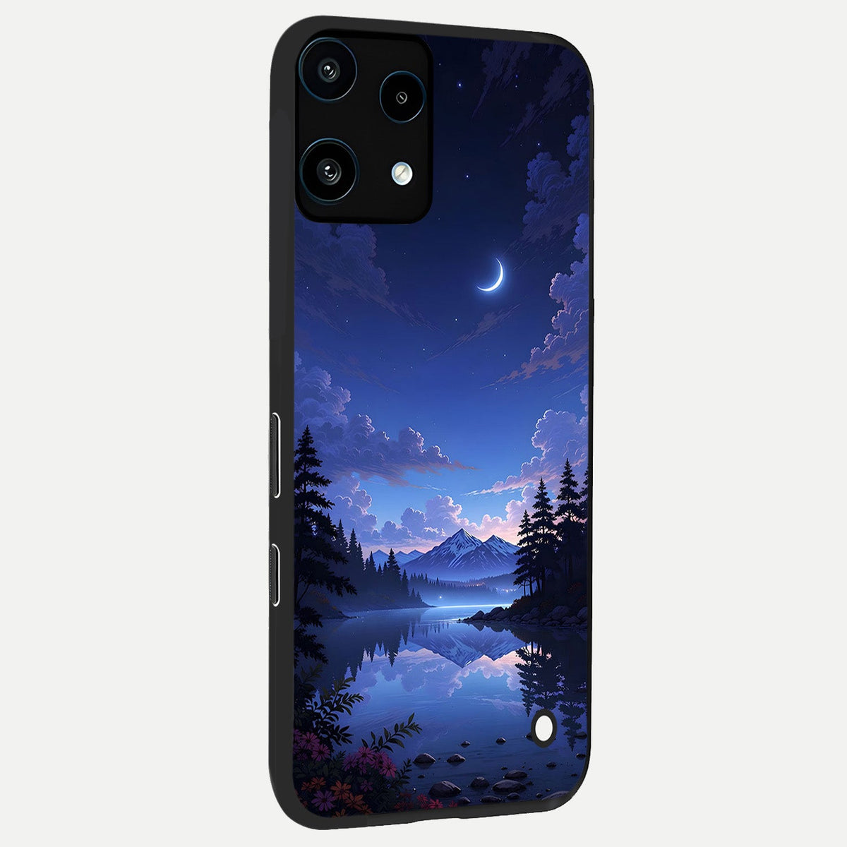  Midnight Lake Peace back cover For Nothing Phone 3A Lite slim fit glass case with vibrant aesthetic design