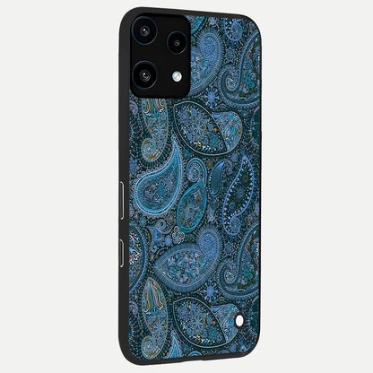  Midnight Paisley Glow back cover For Nothing Phone 3A Lite slim fit glass case with vibrant aesthetic design