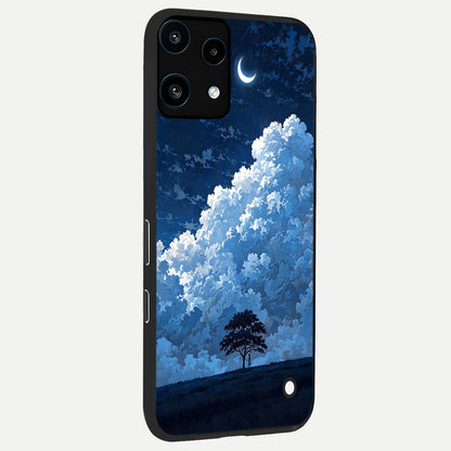 Midnight Sky Serenity back cover For Nothing Phone 3A Lite slim fit glass case with vibrant aesthetic design