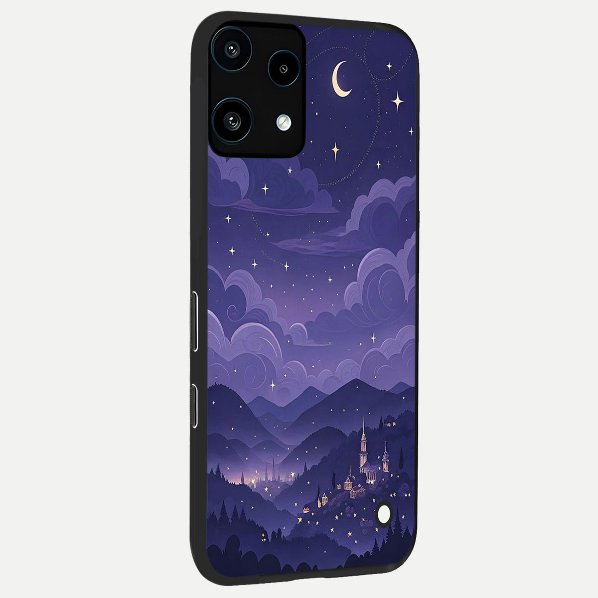  Minimal Night View back cover For Nothing Phone 3A Lite slim fit glass case with vibrant aesthetic design