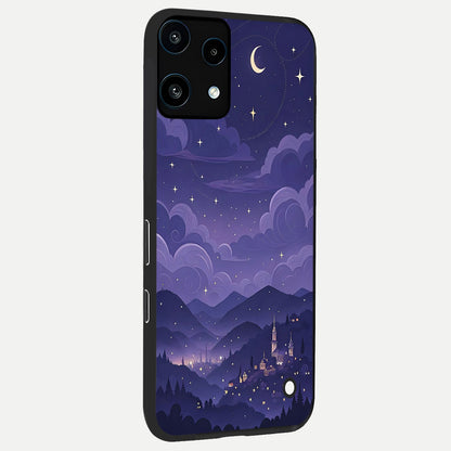  Minimal Night View back cover For Nothing Phone 3A Lite slim fit glass case with vibrant aesthetic design