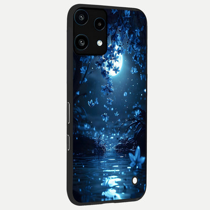  Moonlight Petal Dream back cover For Nothing Phone 3A Lite slim fit glass case with vibrant aesthetic design