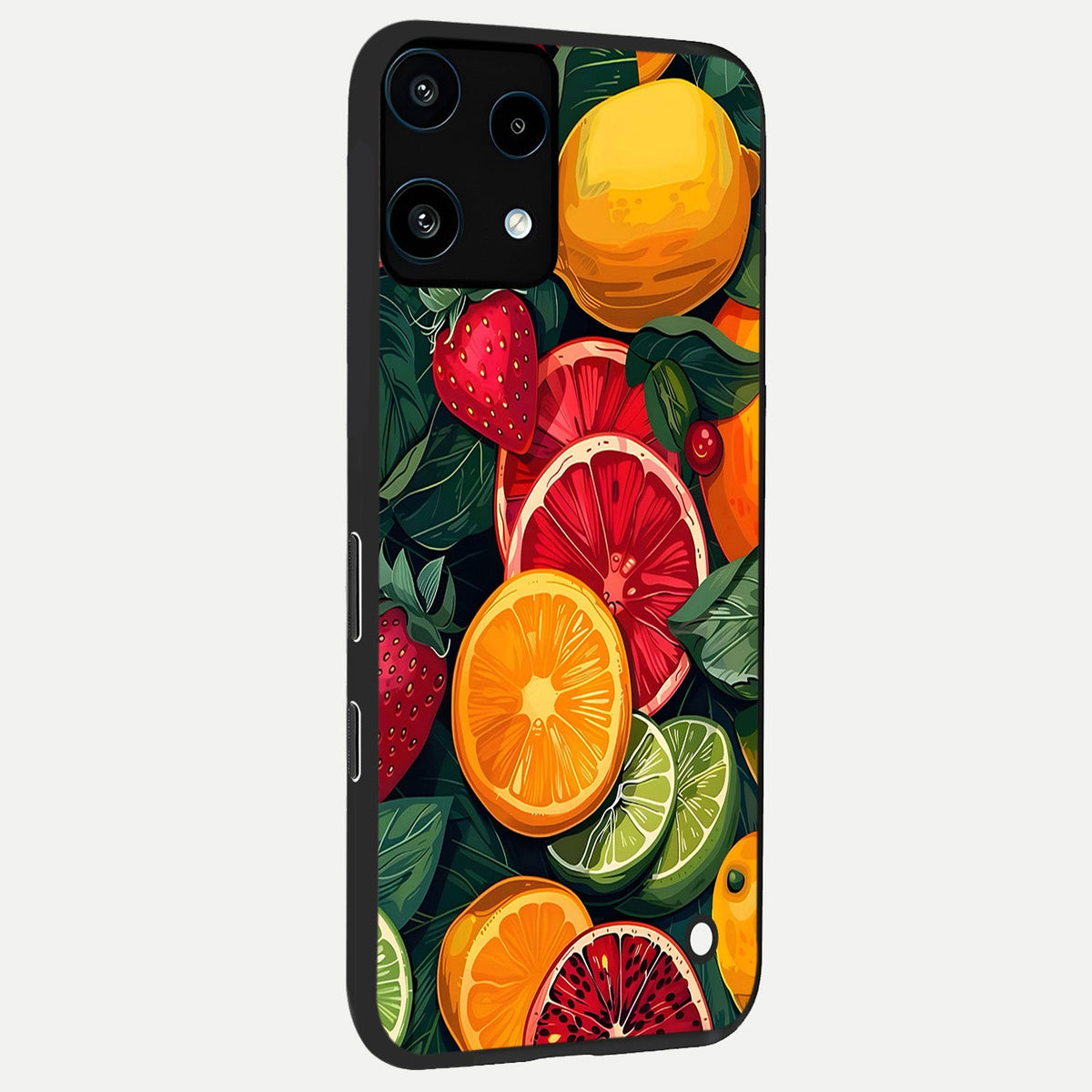  Multiple Fruits back cover For Nothing Phone 3A Lite slim fit glass case with vibrant aesthetic design