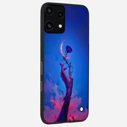  Mystic Hand back cover For Nothing Phone 3A Lite slim fit glass case with vibrant aesthetic design