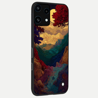  Mystic Valley Light back cover For Nothing Phone 3A Lite slim fit glass case with vibrant aesthetic design