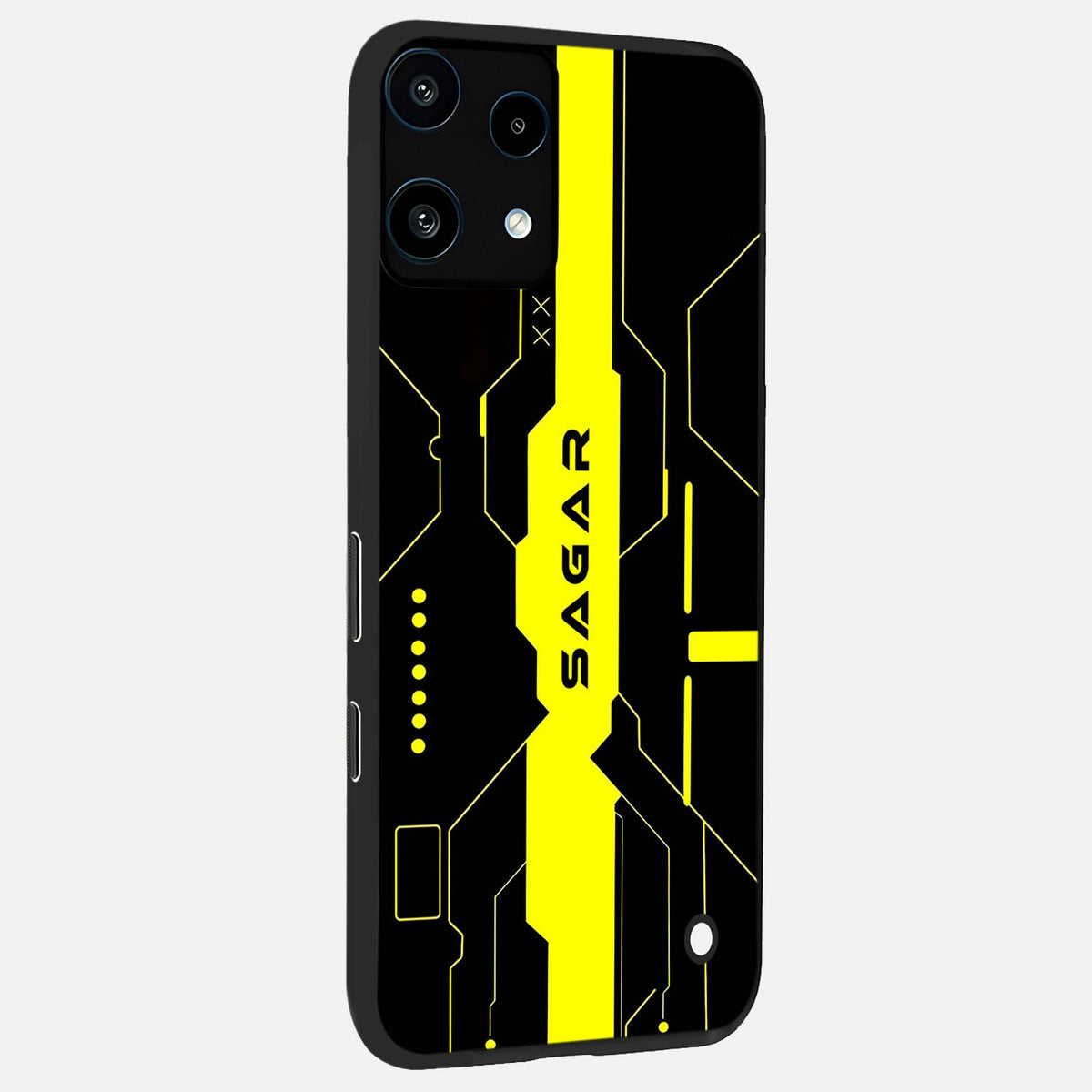  Neon CYBERPUNK Custom Name back cover For Nothing Phone 3A Lite slim fit glass case with vibrant aesthetic design