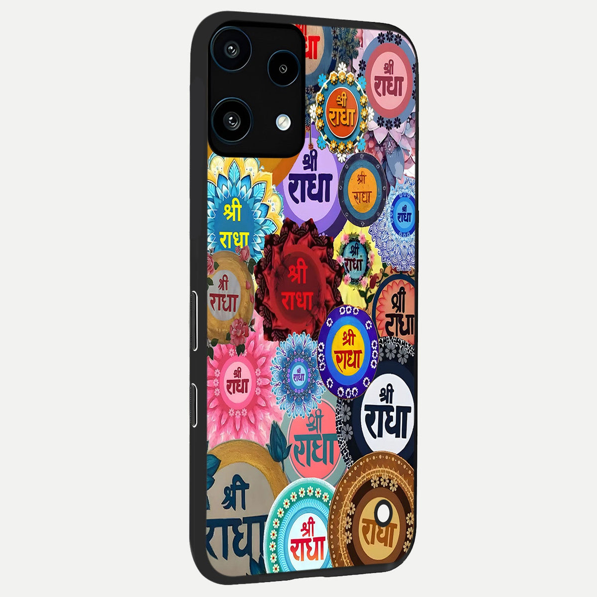  Radha Divine Bloom back cover For Nothing Phone 3A Lite slim fit glass case with vibrant aesthetic design