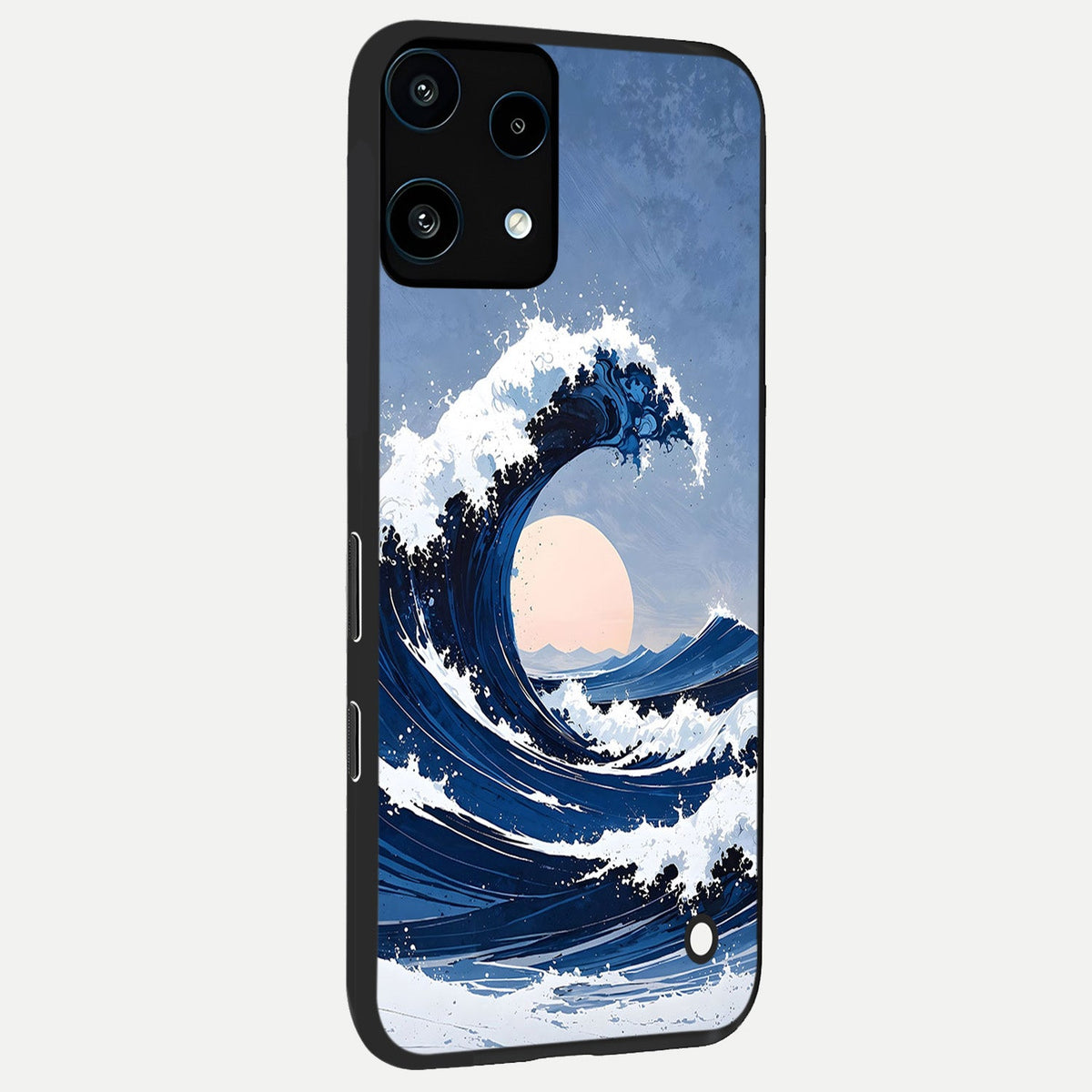  Rising Tide Power back cover For Nothing Phone 3A Lite slim fit glass case with vibrant aesthetic design