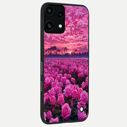  Rose Sunset Valley back cover For Nothing Phone 3A Lite slim fit glass case with vibrant aesthetic design