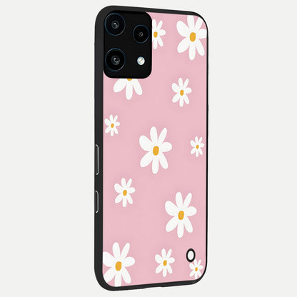  Soft Daisy Bliss back cover For Nothing Phone 3A Lite slim fit glass case with vibrant aesthetic design
