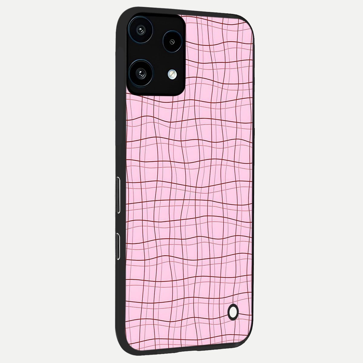  Soft Grid Bliss back cover For Nothing Phone 3A Lite slim fit glass case with vibrant aesthetic design