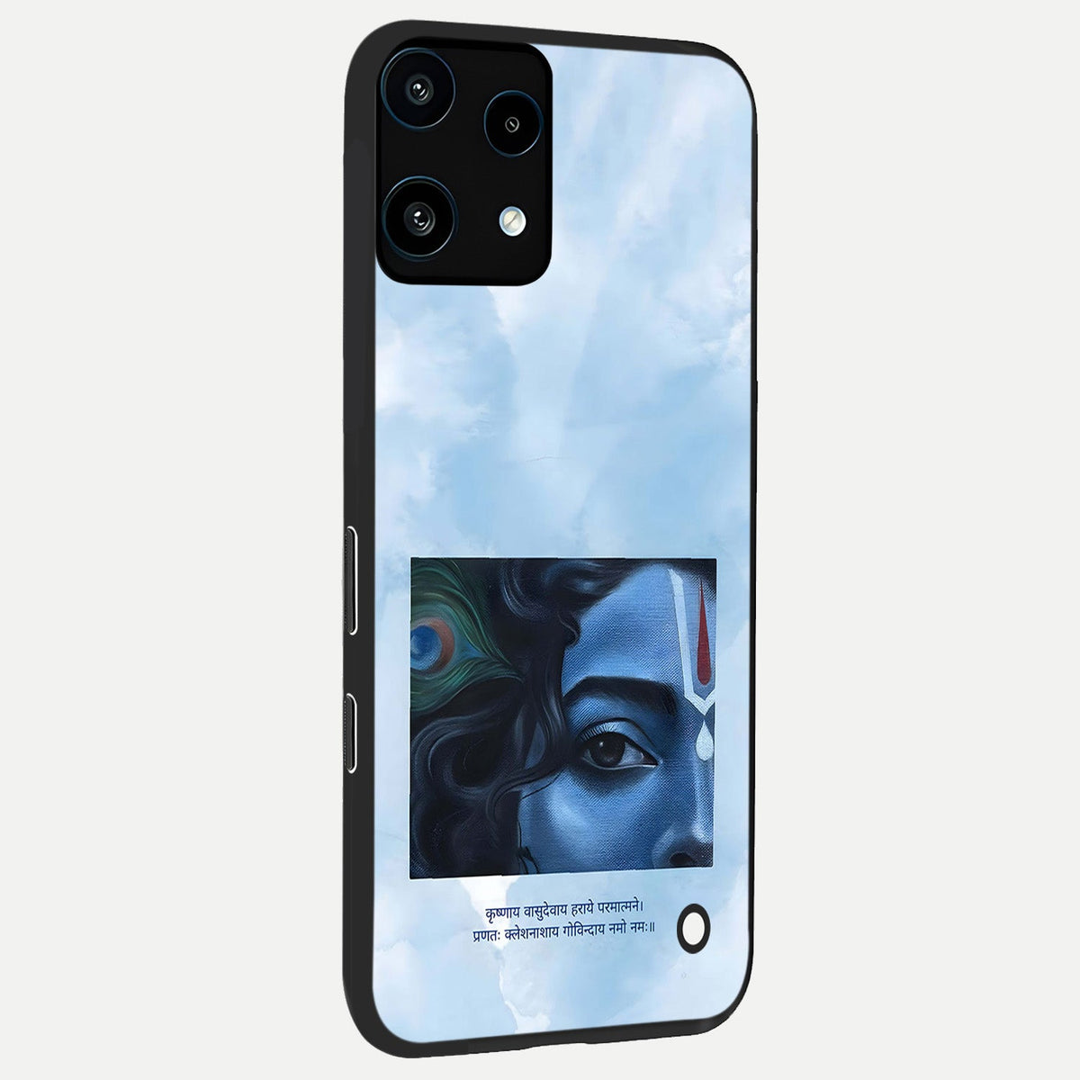  Spiritual Krishna back cover For Nothing Phone 3A Lite slim fit glass case with vibrant aesthetic design