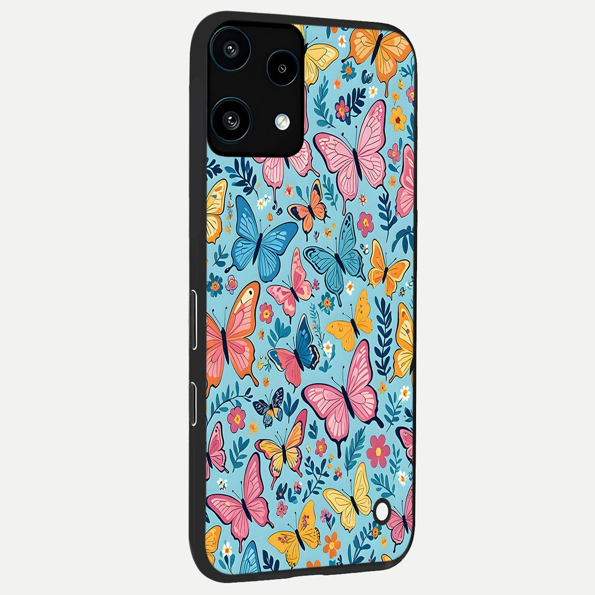  Spring Wing Garden back cover For Nothing Phone 3A Lite slim fit glass case with vibrant aesthetic design