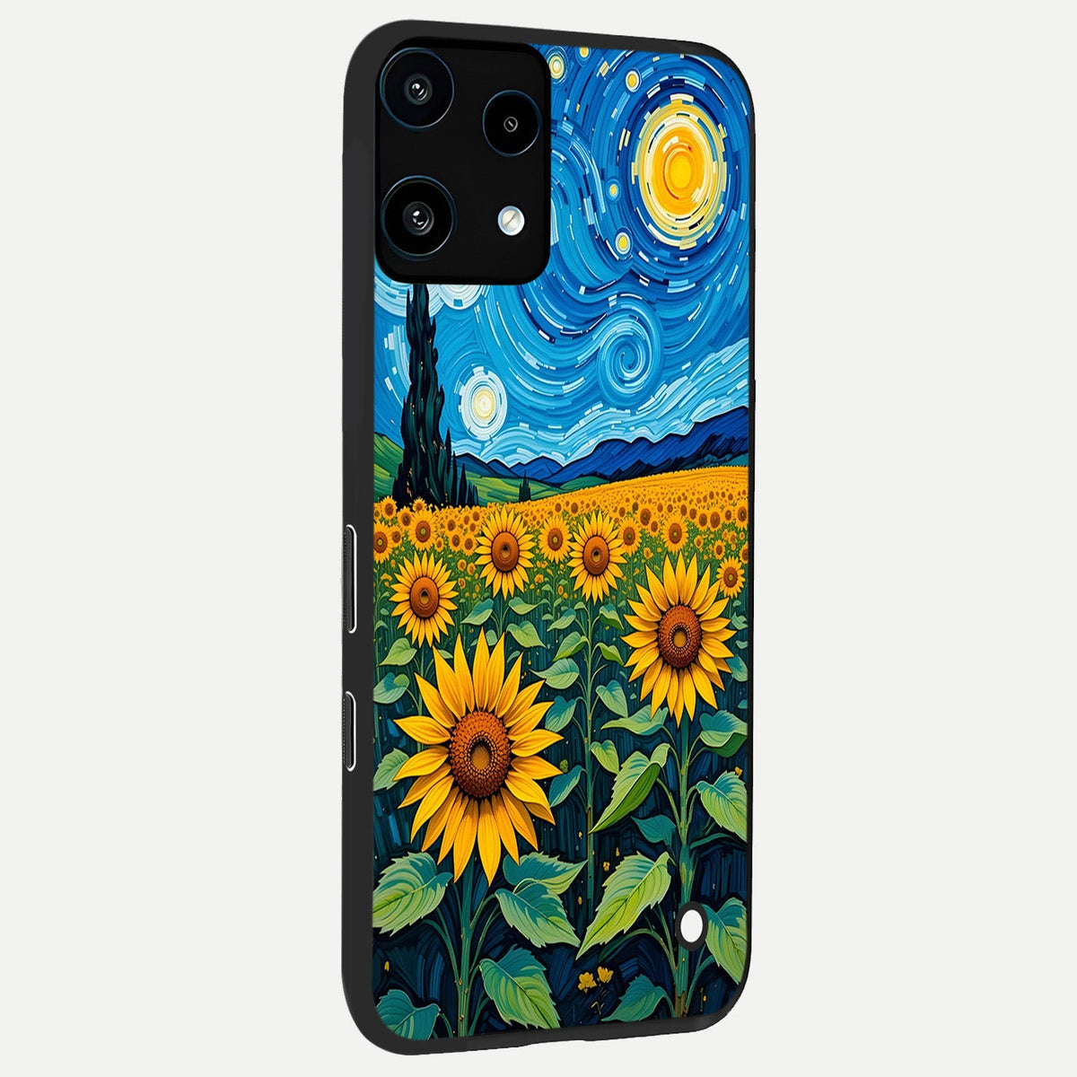  Starry Sunflower Dreams back cover For Nothing Phone 3A Lite slim fit glass case with vibrant aesthetic design