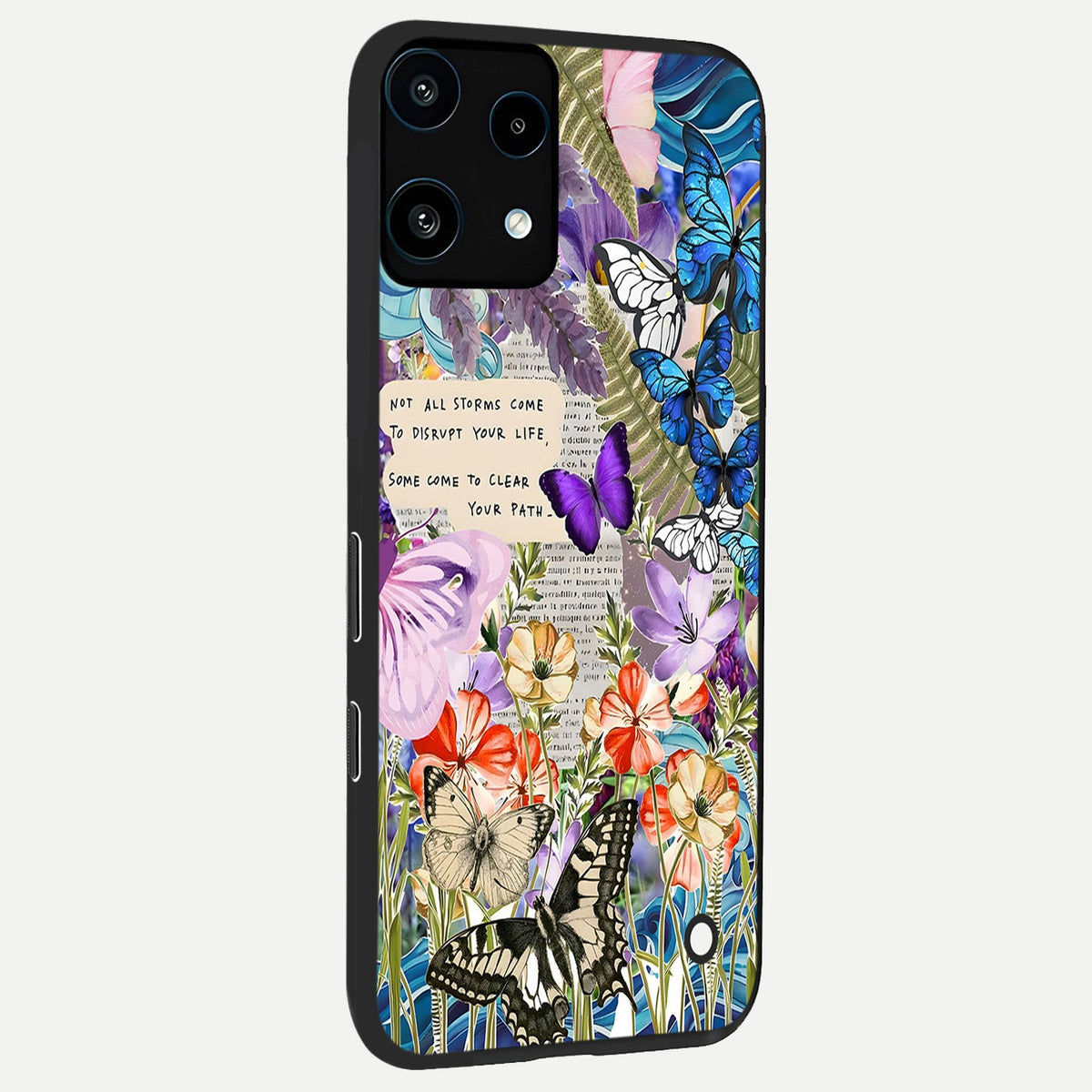  Storm Path Bloom back cover For Nothing Phone 3A Lite slim fit glass case with vibrant aesthetic design