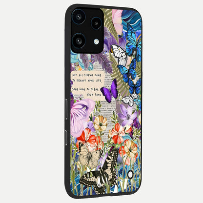  Storm Path Bloom back cover For Nothing Phone 3A Lite slim fit glass case with vibrant aesthetic design
