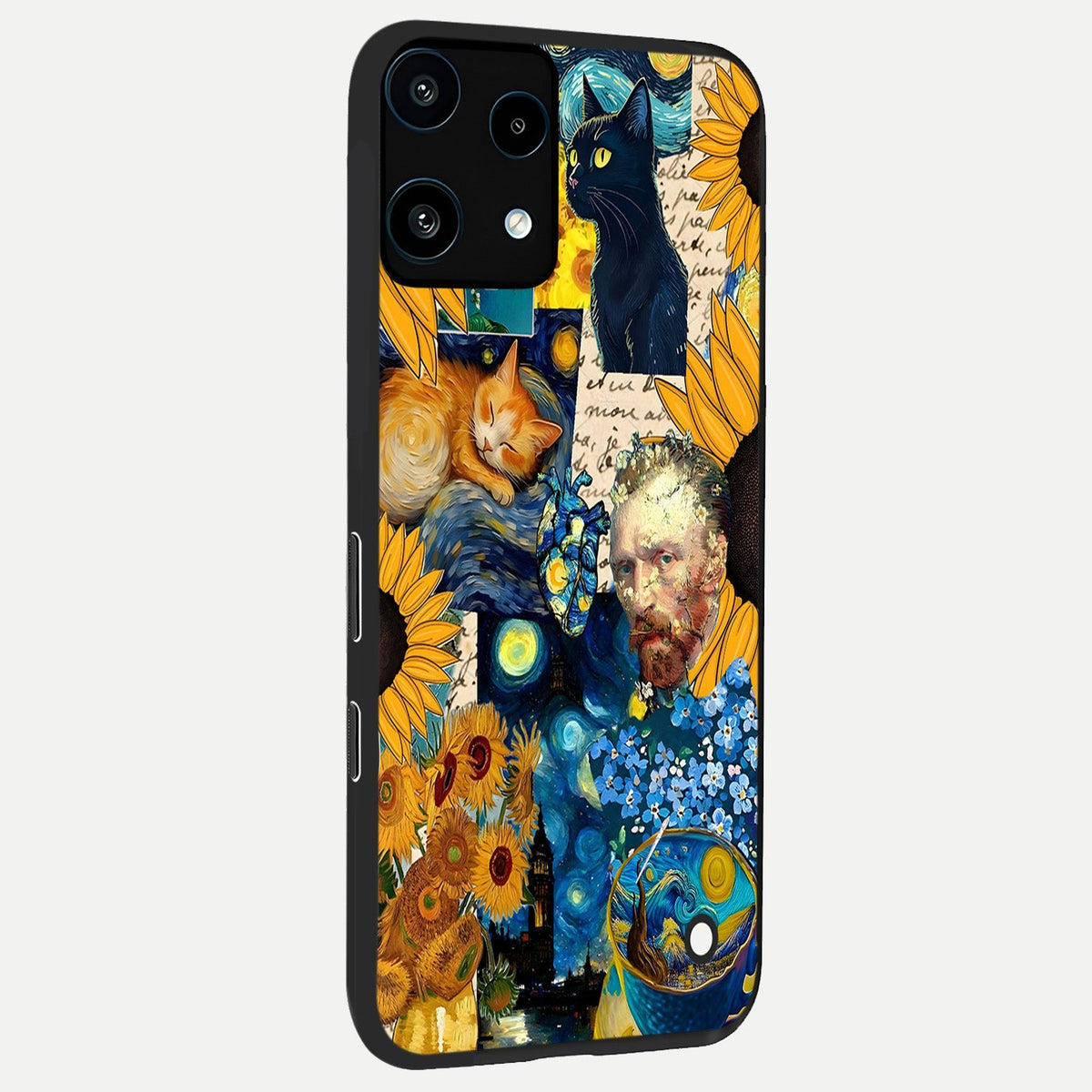  Sunflower Chic Mood Custom Name back cover For Nothing Phone 3A Lite slim fit glass case with vibrant aesthetic design